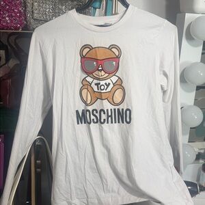 Moschino White Shirt with Bear and Sunglasses